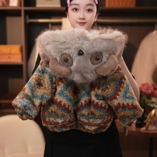 【彩虹熊】2025新款冬款男女童洋气时尚加厚外套可爱加绒加厚上衣