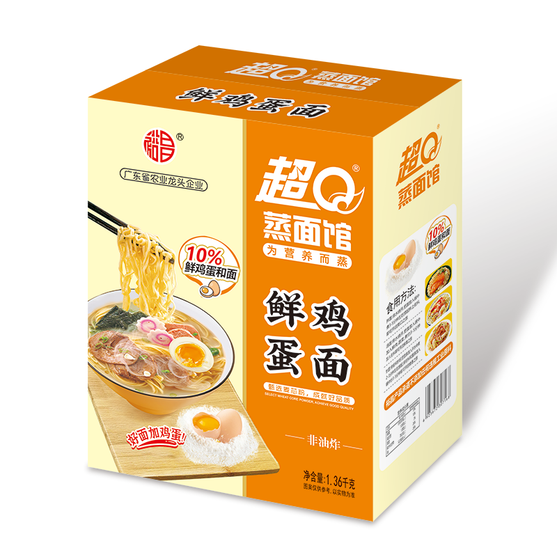 超Q鲜鸡蛋面非油炸面饼低脂