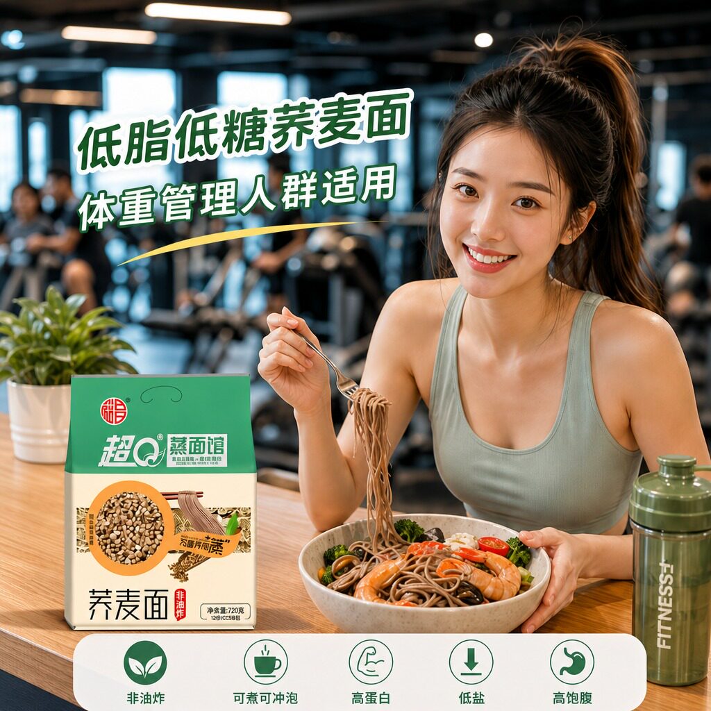 超Q非油炸荞麦面饼低热量速食