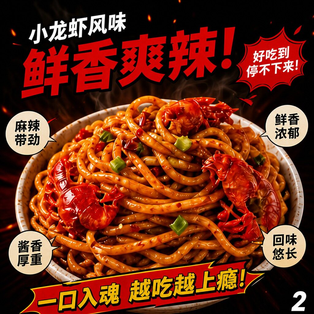 超Q拌面麻辣小龙虾速食面