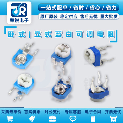 卧立式RM065/063蓝白可调电阻