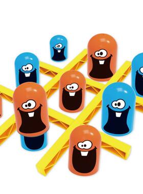 Tic Tac Toe Big Eat Small Gobble Board Game Parent-Child Int