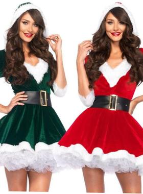 Santa Claus Costumes Cosplay Christmas clothing Dress Women