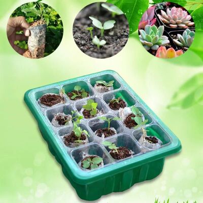 12 Hole Hole Plastics Plant Pots Grow Box Plant Seedling Pot