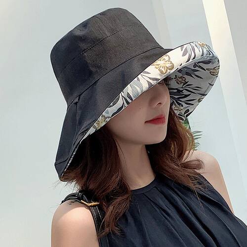 2023 Women's Hat Bucket hat Panamanian Women  Four Seasons F
