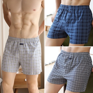 shorts宽松平角裤 cotton underwear Men 男式 boxer loose 大码
