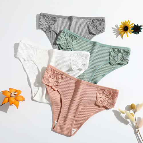ribbedwomen'sbriefssolidc