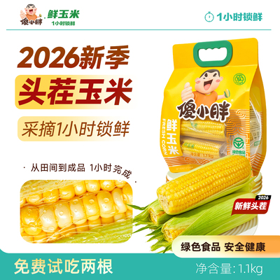 【头茬玉米】傻小胖香糯玉米棒玉米段真空锁鲜内蒙古糯玉米试吃