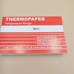 测温纸71度THERMOMETER测温纸变色测温贴片厂家批发