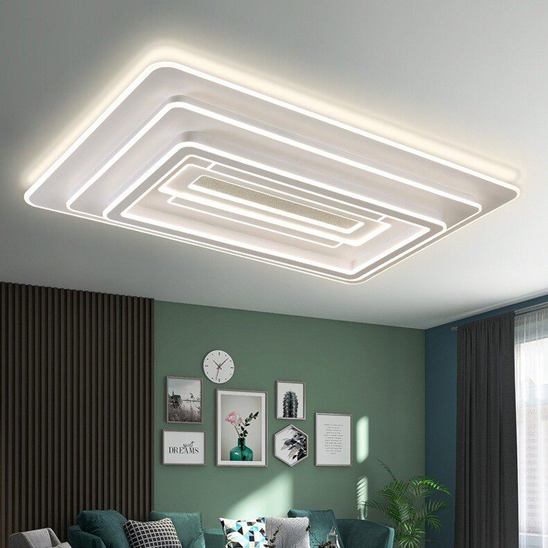 客厅大灯现代简约大气2023年新款led吸顶灯家用长方形大厅灯具