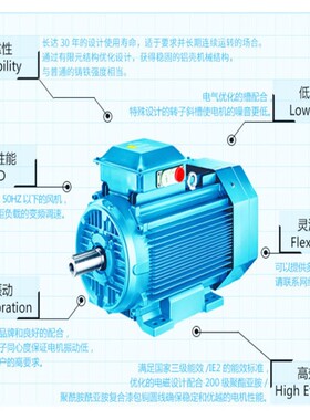 ABB M3AA71A8 铝壳 0.09kW-8p 380V 50HZ电机