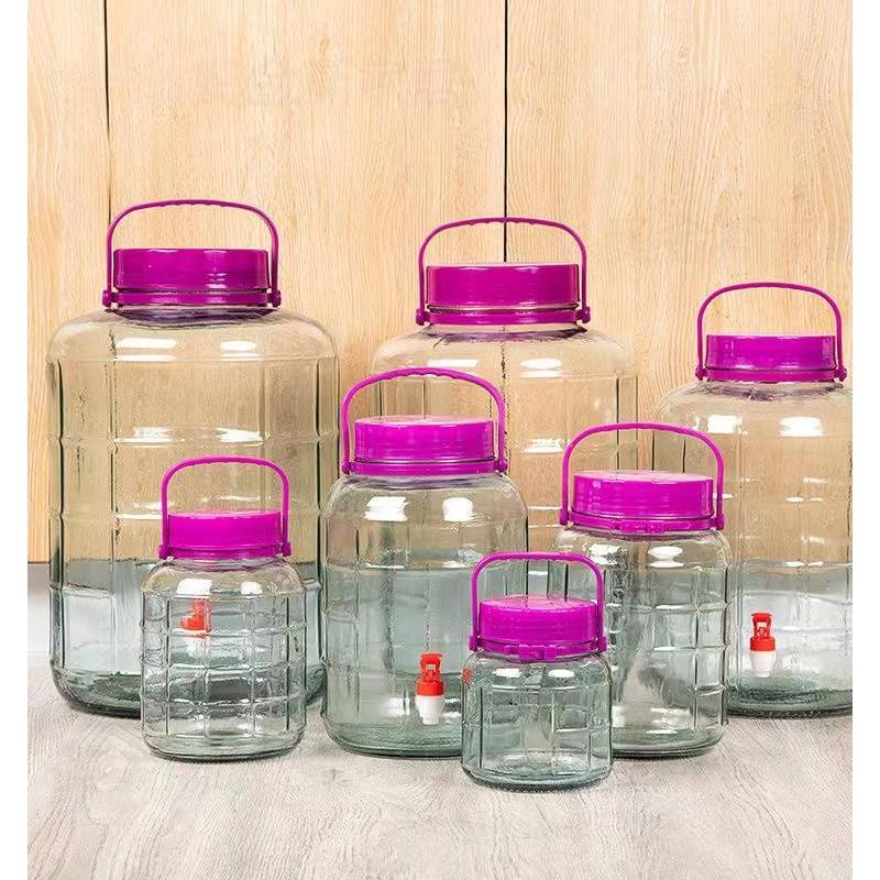 泡酒玻璃瓶专用酒瓶容器加厚带龙头家用密封罐腌菜泡菜坛子空瓶子