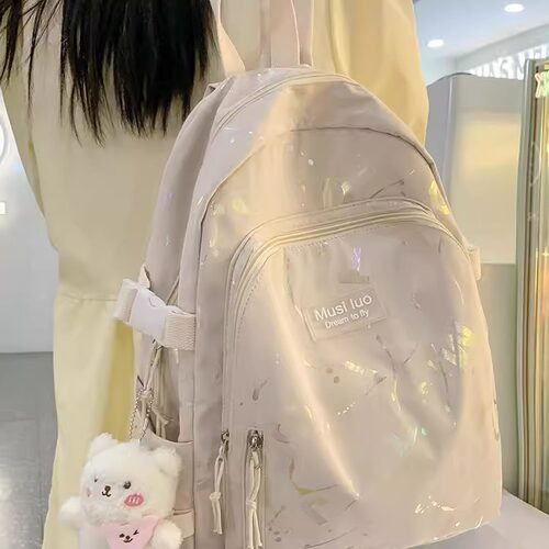 日本GP双肩包女2024新款时尚女士书包大学生旅游轻便旅行背包