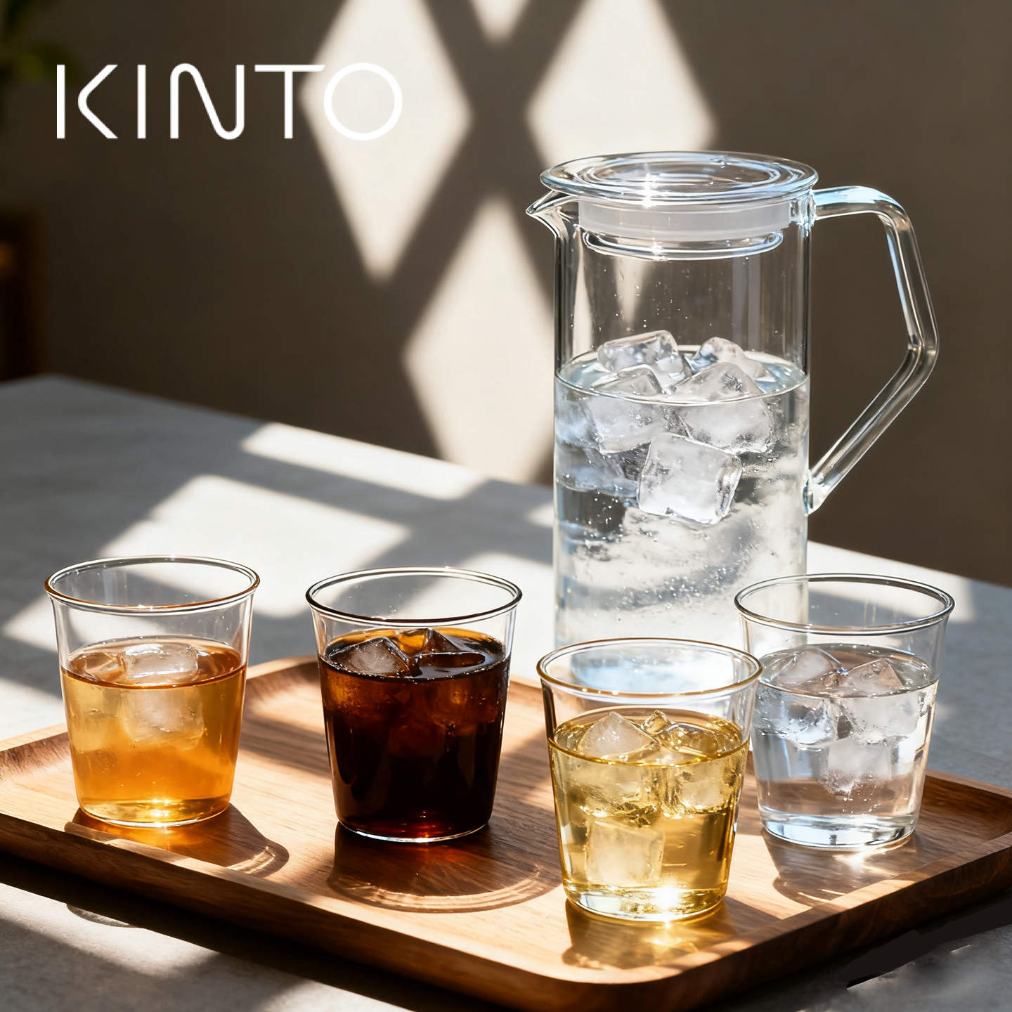 日本Kinto Cast咖啡杯玻璃杯耐热透明水杯水壶套装网红同款冷萃杯