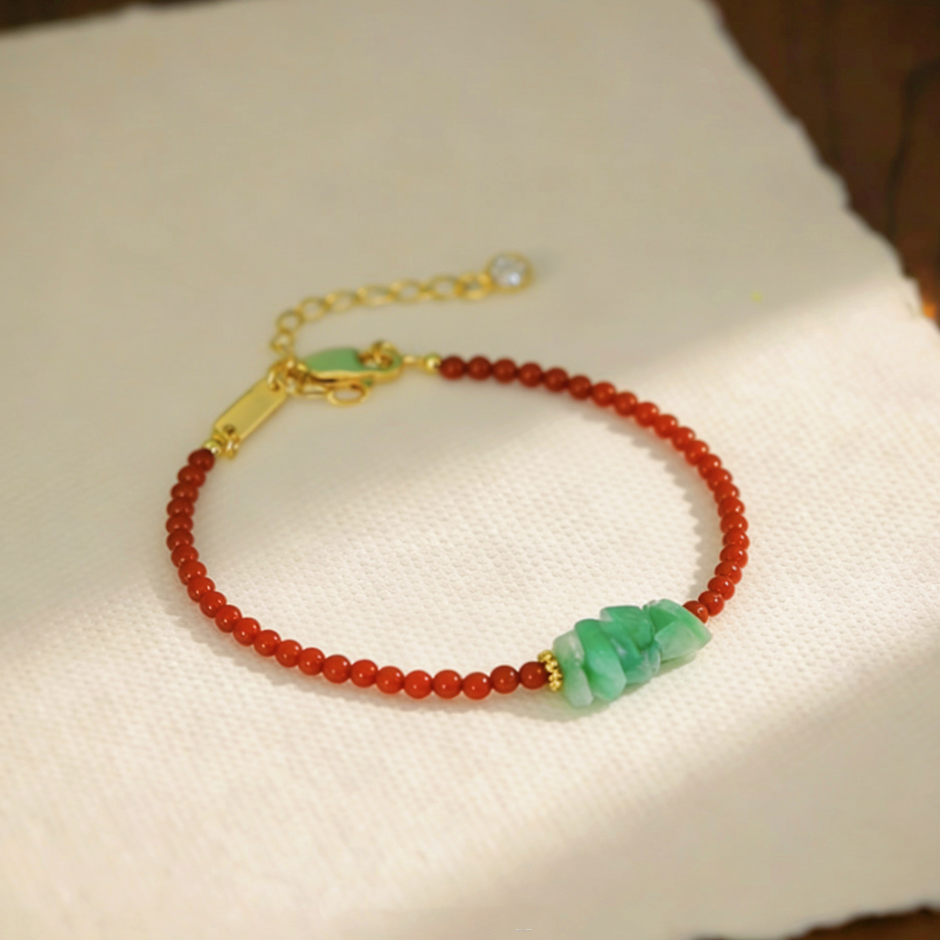 南红玛瑙、翡翠、925银