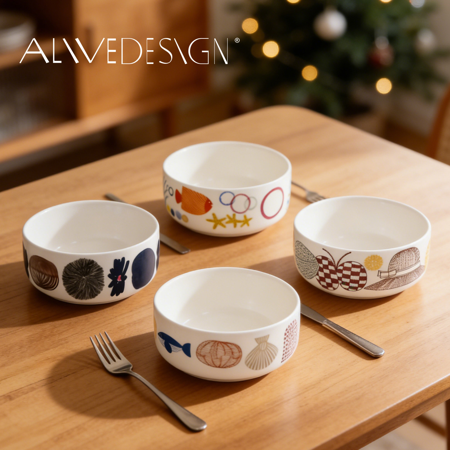 北欧Alive芬兰陶瓷碗可微波炉酸奶麦片早餐饭碗甜品碗沙拉碗浅碗,餐饮具,碗,淘宝优惠券,粉丝福利购,淘宝优惠卷