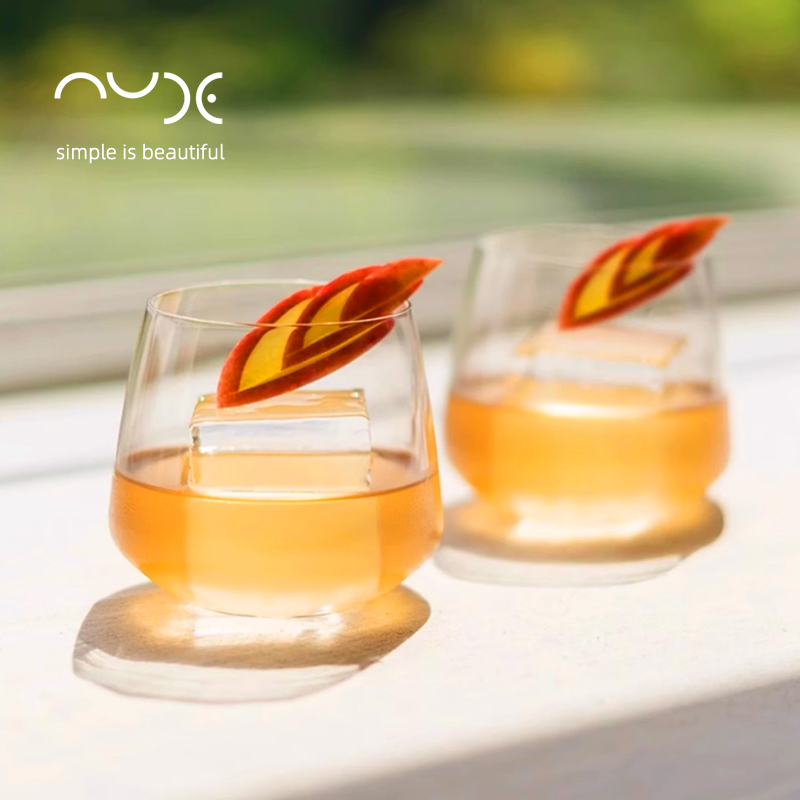 努德NUDE威士忌酒杯水晶玻璃刻花古典杯高档洋酒杯高级感送男生