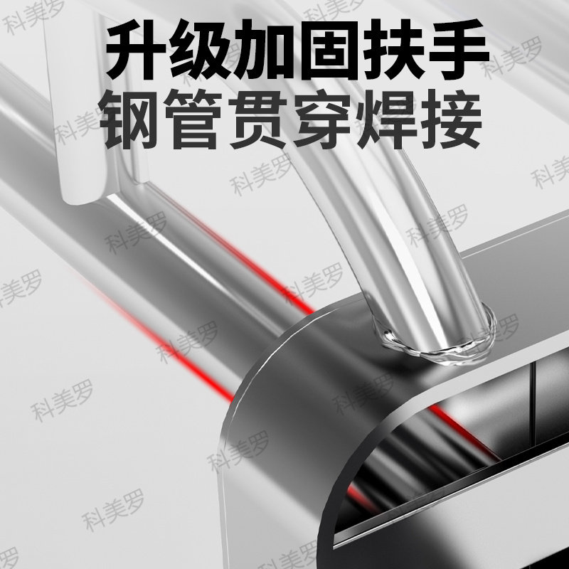 焊接一体式手推车耐磨静音工地车间工厂专用加厚钢板不可折叠