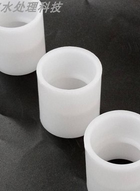白色DN15/20/25/32/40/50PP塑料直通接头 水处理PP直接内径两通管