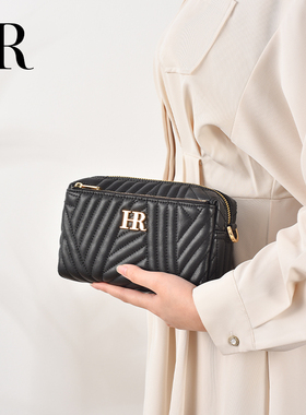 2026新款hr赫莲娜包包小方包女单肩相机包链条斜挎包真皮女士礼物