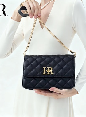 2026新年礼物hr赫莲娜女新款爆款百搭真皮包包单肩斜挎包女士