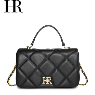 新年礼物2026hr赫莲娜包包女士新款轻奢手提女包单肩斜挎包真皮