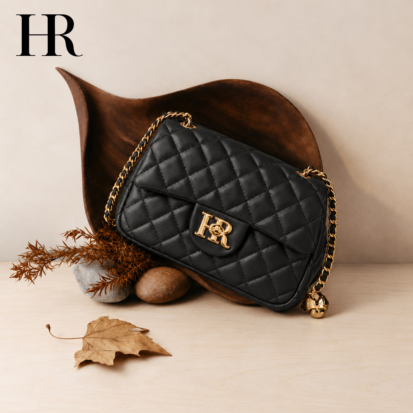HR赫莲娜女包轻奢小香风链条包图片