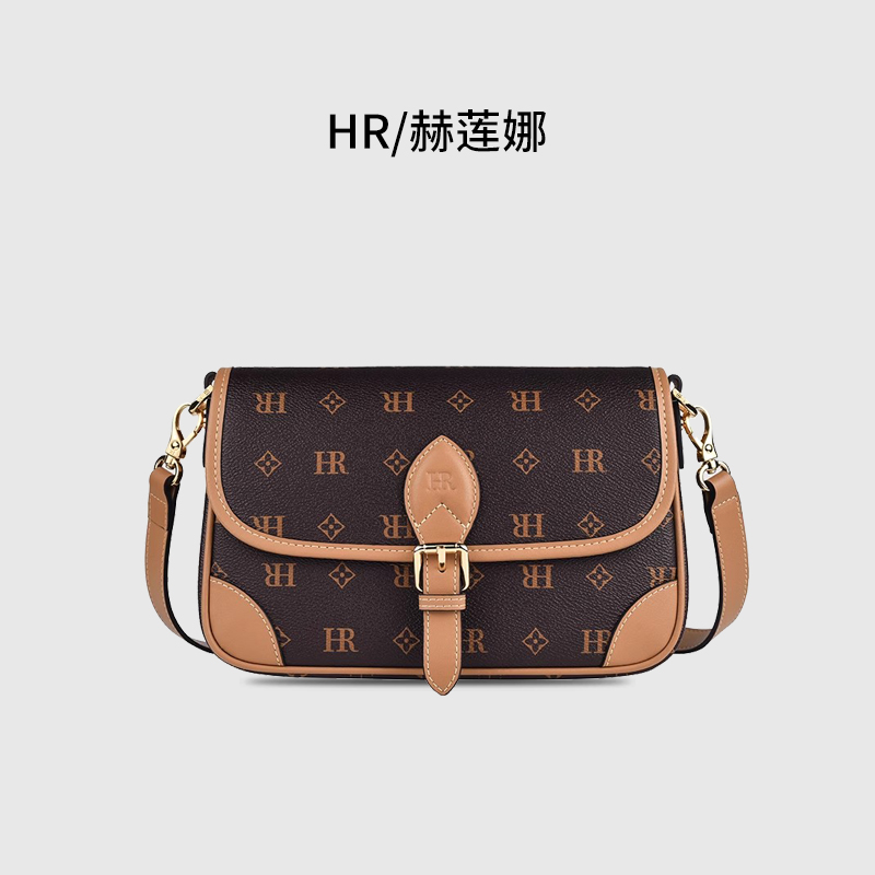 HR赫莲娜斜挎包女经典pvc老花