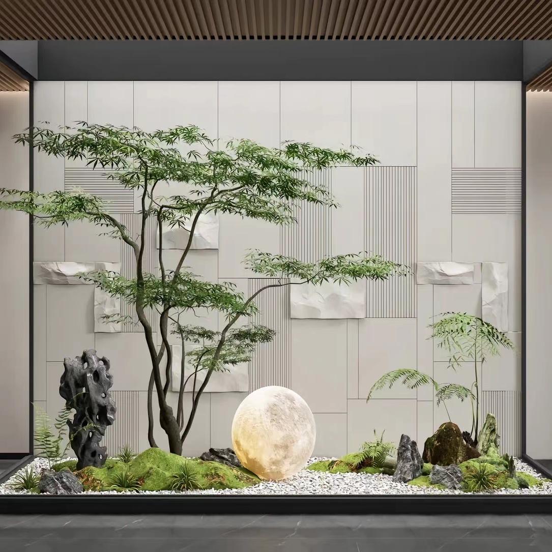 高端枫叶树仿真绿植室内造