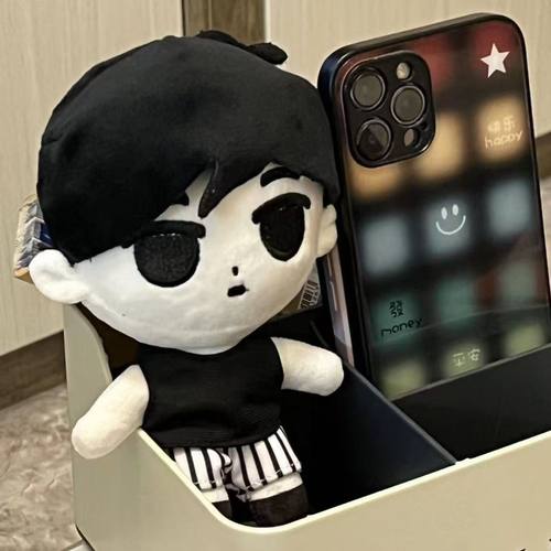 Omori玩偶游戏周边basil贝瑟尔棉花娃娃二次元公仔女孩毛绒玩具