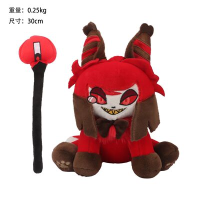 HazbinHotel小丑地狱猫毛绒公仔