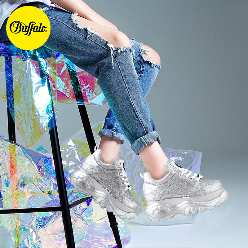 buffalo london厚底松糕鞋时尚休闲鞋新款y2k老爹鞋朋克女鞋鞋子