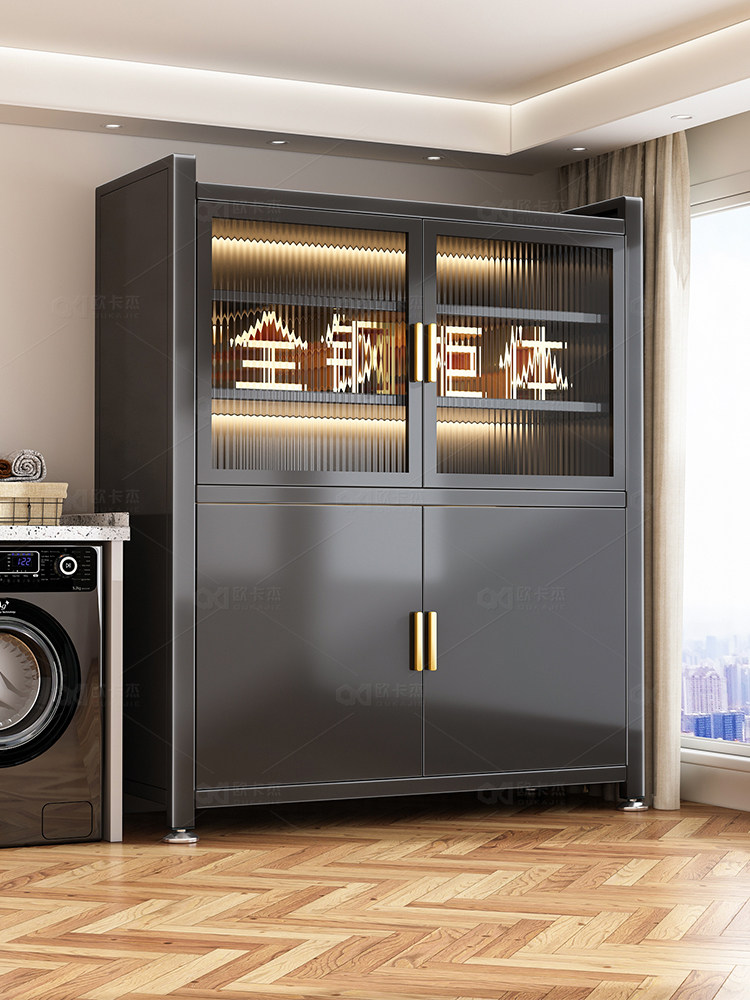钢制厨房置物架落地多层餐边柜橱柜家用烤箱碗柜餐厅微波炉收纳架