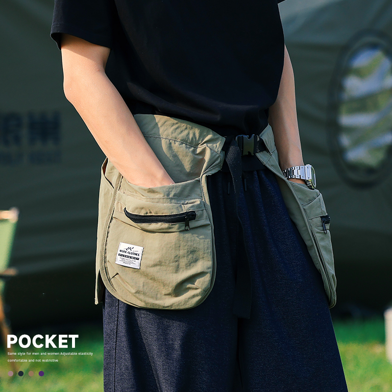 潮流户外半身围裙多功能骑行腰包