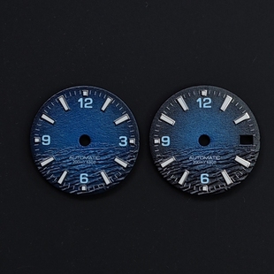 字面28.5mm海马系列改装精工表盘配件适用NH3534机芯NH36机械机芯