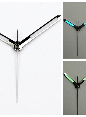 手表配件表针适合装NH35NH36机芯指针绿夜光冰蓝光银色指针NH34