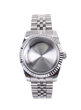 NH35/36机芯适合36/39mm日志狗牙圈表带全套表壳不锈钢蓝宝石玻璃