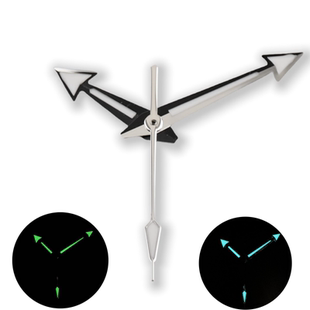 新款改装表针绿夜光海马600潜水表字面指针适合NH35NH36NH34机芯