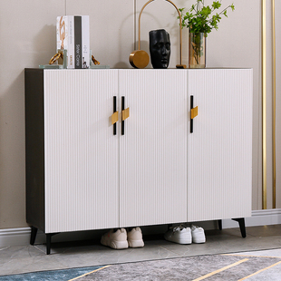 鞋柜家用门口简约现代门厅柜轻奢北欧大容量多功能收纳阳台储物柜