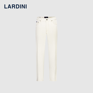 百搭裤 子休闲长裤 纯白色时尚 LARDINI意大利进口纯棉休闲牛仔裤