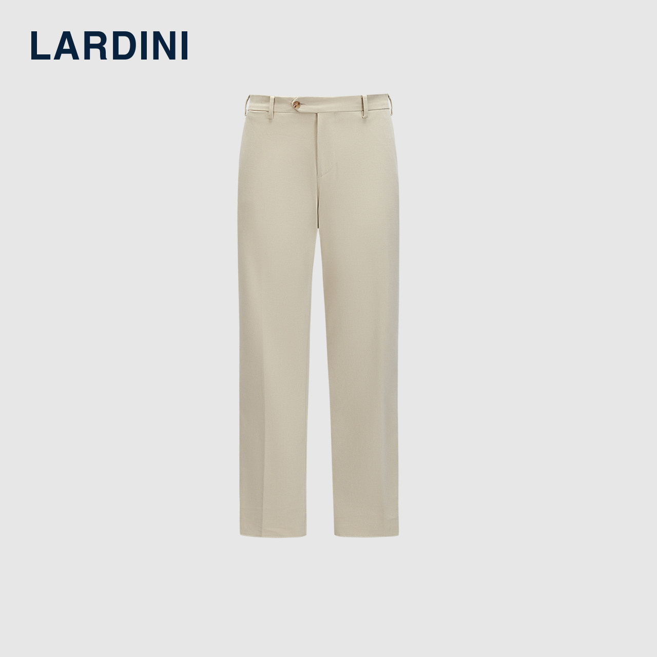 LARDINI意大利进口长绒棉无褶秋冬高克重微弹厚商务休闲便裤长裤
