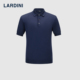 LARDINI意大利进口针织微弹POLO衫 男纯棉商务休闲透气翻领短袖 T恤