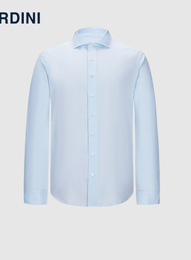 lardini意大利进口温莎领纯棉衬衫男士商务职业正装休闲长袖衬衣