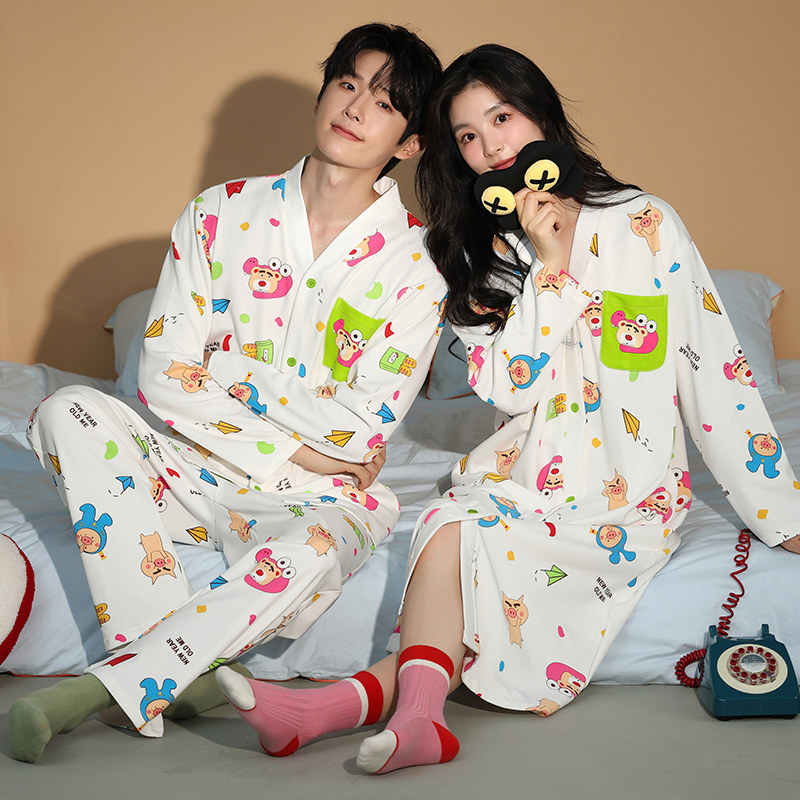 芬腾可安情侣睡衣秋冬款纯棉长袖套装男女卡通可爱小熊开衫家居服,女士内衣/男士内衣/家居服,睡衣/家居服套装,淘宝优惠券,粉丝福利购,淘宝优惠卷