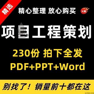 项目工程管理策划书模板案例前期质量创优文明施工管理策划