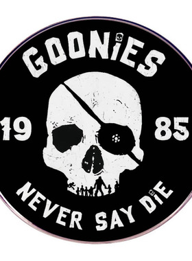 Goonies七宝奇谋胸针永不言败摇滚乐队别针胸章金属合金徽章配饰