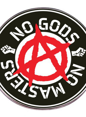 民运掌握在自己手中胸针Anarchy无秩序别针金属合金徽章配饰