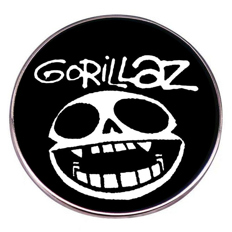 Gorillaz街头霸王胸针摇滚乐队朋克音乐别针金属合金徽章配饰