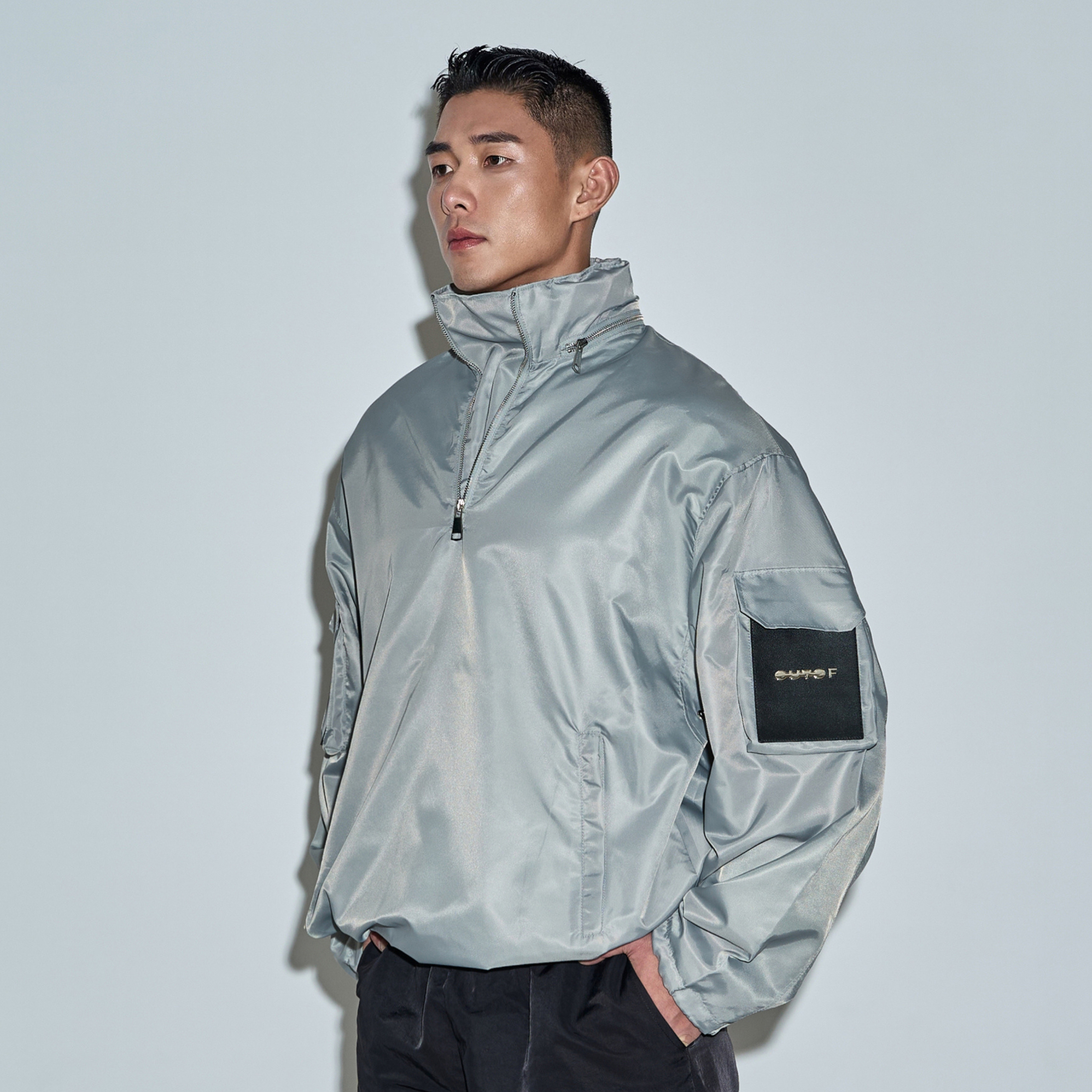 OUTOF - 款号130 尼龙光面 廓形冲锋衣