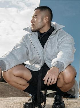 OUTOF 新品#42  原创廓形oversize毛呢男夹克外套 宽松短款